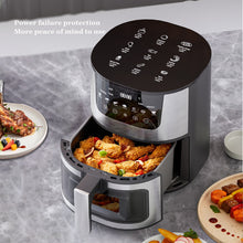 Air fryer household multifunctional visual stainless steel fryer automatic oven 7L large capacity intelligent baking oven