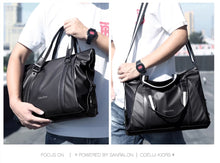 Hong Kong handbag men's casual horizontal men's bag shoulder bag crossbody bag large capacity official document bag trendy brand computer bag