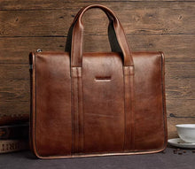 Emperor Paul's genuine leather men's handbag, male text bag 2024 new model, top layer cowhide crossbody handbag, business retro fashion