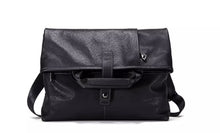 Cold beast shoulder bag, men's leather casual crossbody bag, hand-held men's bag, horizontal style, large capacity cowhide men's bag, trendy brand