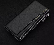 Emperor Paul's genuine leather men's wallet 2024 new long model with multiple card holders, driver's license, hand-held card, foreskin clip