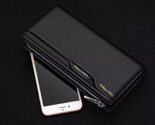 Emperor Paul's genuine leather men's wallet 2024 new long model with multiple card holders, driver's license, hand-held card, foreskin clip