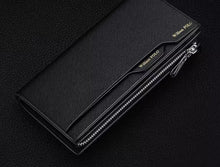 Emperor Paul's genuine leather men's wallet 2024 new long model with multiple card holders, driver's license, hand-held card, foreskin clip