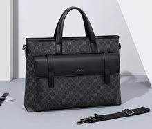 GOLF new men's briefcase business handbag, vintage fashion computer bag, large capacity lawyer's official men's bag