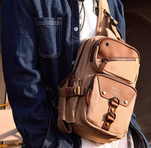 2024 New Fashionable Multi functional Waist Bag for Men, Men's Crossbody Bag, Canvas Single Shoulder Backpack, Men's Bag, Women's Bag