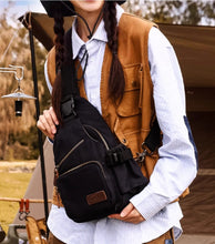 Sports and leisure men's handbag, chest bag, trendy brand single shoulder crossbody backpack, multifunctional canvas small bag, trendy waist bag for men