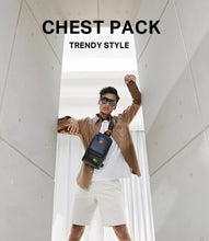 Scarecrow chest bag men's bag trendy brand sports men's crossbody bag casual small backpack large capacity shoulder bag summer