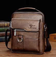 2024 Light Luxury Spring/Summer MacKangaroo Leather Men's Shoulder Bag Men's Bag Crossbody Bag Leather Business Backpack Leisure