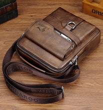 2024 Light Luxury Spring/Summer MacKangaroo Leather Men's Shoulder Bag Men's Bag Crossbody Bag Leather Business Backpack Leisure