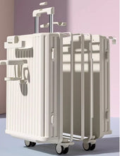 Female luggage 2024 new luggage suitcase boarding 20 inch 24 small travel password leather box silent universal wheel