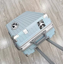 24 inch sturdy and durable suitcase with 20 aluminum frame for women and men, luggage rack for travel, 26 silent suitcase, thickened and simple