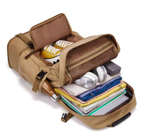 Men's canvas bag extra large backpack with large capacity for travel boarding, overseas travel, working, outdoor hiking backpack