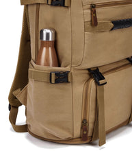 Men's canvas bag extra large backpack with large capacity for travel boarding, overseas travel, working, outdoor hiking backpack