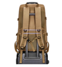 Men's canvas bag extra large backpack with large capacity for travel boarding, overseas travel, working, outdoor hiking backpack