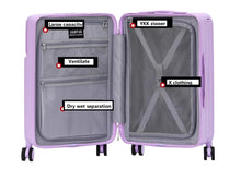 LightGo wide pull rod large capacity student suitcase, female front opening 20 inch boarding case, password for male travel suitcase