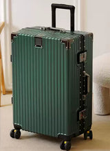 Luggage, travel box, aluminum frame, 20 pull rod box, universal wheels, 24 female and male students, 26 durable password, 28 inch leather box