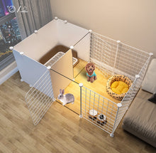 Kou Ribbon Toilet Area Dog Fence Home Pet Fence with Door Dog Fence