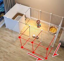Kou Ribbon Toilet Area Dog Fence Home Pet Fence with Door Dog Fence
