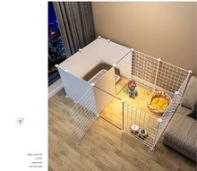 Kou Ribbon Toilet Area Dog Fence Home Pet Fence with Door Dog Fence