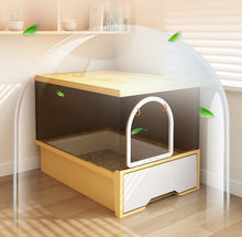 Kosi Landscape Cat litter box, extra large, fully enclosed cat toilet, large cat supplies