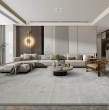 Modern minimalist carpet, living room, bedroom, floor mat, Nordic minimalist style, American European style, bedside, black, white, gray, coffee table mat, light luxury