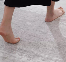 Modern minimalist carpet, living room, bedroom, floor mat, Nordic ins style, American European style, bedside, black, white, gray, coffee table blanket, light luxury