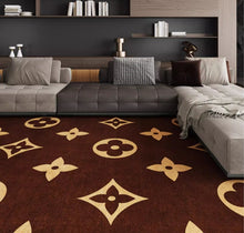 Luxury Living Room Carpet, Light Luxury, High End Tea Table Floor Mat, Non Washable Lazy, Waterproof, Anti Staining Sofa Foot Mat, Bedroom Customization