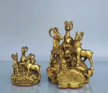 Pure Copper Sheep Ornament Wanfu Sheep Zodiac Sheep Leader Home Living Room Office Desktop Decoration Copper Sheep Sheep