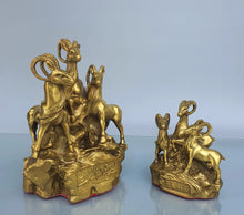 Pure Copper Sheep Ornament Wanfu Sheep Zodiac Sheep Leader Home Living Room Office Desktop Decoration Copper Sheep Sheep