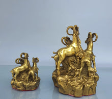 Pure Copper Sheep Ornament Wanfu Sheep Zodiac Sheep Leader Home Living Room Office Desktop Decoration Copper Sheep Sheep