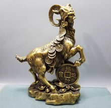 Pure Copper Sheep Ornament Wanfu Sheep Zodiac Sheep Leader Home Living Room Office Desktop Decoration Copper Sheep Sheep