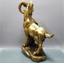 Pure Copper Sheep Ornament Wanfu Sheep Zodiac Sheep Leader Home Living Room Office Desktop Decoration Copper Sheep Sheep