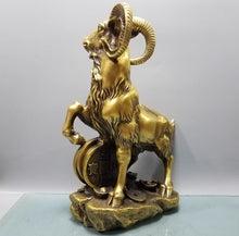 Pure Copper Sheep Ornament Wanfu Sheep Zodiac Sheep Leader Home Living Room Office Desktop Decoration Copper Sheep Sheep