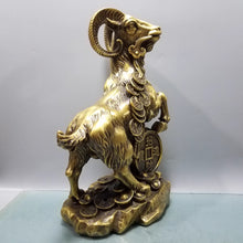 Pure Copper Sheep Ornament Wanfu Sheep Zodiac Sheep Leader Home Living Room Office Desktop Decoration Copper Sheep Sheep