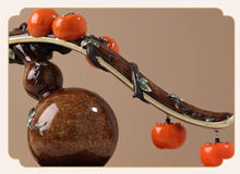New Chinese style persimmons, everything goes smoothly. Persimmon ornaments, gourds, living room moving gifts, decorations, housewarming gifts
