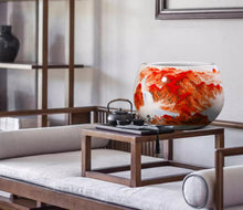 Jingdezhen ceramics are at the forefront of success, gathering treasure pots and ornaments, Chinese home decor, living room entrance, fish tank ornaments