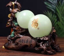 Glass jade gourd ornaments attract wealth, entrance hall gourd, Chinese style home, living room, TV cabinet decorations, housewarming gifts