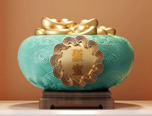 Treasure pot ornaments attract wealth, new Chinese style home decor, living room, office high-end decorations, entrance foyer ornaments