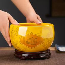 Treasure collection basin ornaments attract wealth, accumulate wealth, home decoration, Jingdezhen ceramics housewarming, opening for business, attract wealth, treasure chest, gift giving
