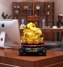 Eight way Wealth Attraction Golden Toad Ornament Three legged Golden Cicada Office Front Desk Decoration Store Cashier Opening Gift
