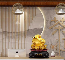 Eight way Wealth Attraction Golden Toad Ornament Three legged Golden Cicada Office Front Desk Decoration Store Cashier Opening Gift