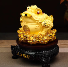 Eight way Wealth Attraction Golden Toad Ornament Three legged Golden Cicada Office Front Desk Decoration Store Cashier Opening Gift