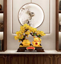 Lucky Cat Pendant Automatic Waving Office Store Cashier Money Tree Treasure Bowl Decoration Opening Gift