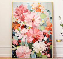 Dafen Oil Painting Village Living Room Hanging Cream Abstract Flower Restaurant Mural Nordic Fresh Desktop Decoration Painting