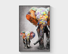 Modern minimalist entrance decoration painting high-end elephant living room sofa background wall hanging painting abstract texture floor mural