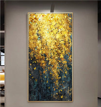 Fortune Tree Hand drawn Oil Painting Entrance Decoration Painting Dafen Village Oil Painting Welcoming Spring Flowers Living Room Corridor Hanging Painting