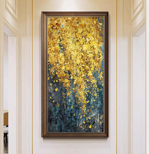 Fortune Tree Hand drawn Oil Painting Entrance Decoration Painting Dafen Village Oil Painting Welcoming Spring Flowers Living Room Corridor Hanging Painting