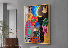 Matisse's niche art abstract decoration painting living room background wall hanging painting dopamine entrance corridor restaurant mural