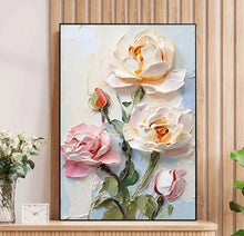 Dafen Oil Painting Village Living Room Sofa Background Wall Decoration Painting Cream Wind Flower Floor Painting Artistic Sense Entrance Hanging Painting