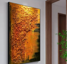 Hand drawn abstract three-dimensional oil painting, entrance entrance entrance texture hanging painting, modern minimalist living room sofa background wall decoration painting